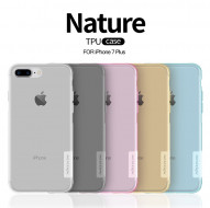 TPU чехол Nillkin Nature Series для Apple iPhone 7 plus (5.5") Серый (прозрачный)