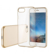 TPU чехол ROCK Slim Jacket для Apple iPhone 7 plus (5.5") Золотой / Transparent Gold