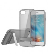 TPU чехол ROCK Slim Jacket с функцией подставки для Apple iPhone 7 plus (5.5") Черный / Transparent black