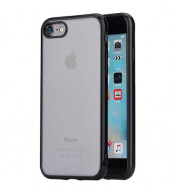 TPU+PC чехол Rock Pure Series для Apple iPhone 7 plus (5.5") Черный / Transparent black