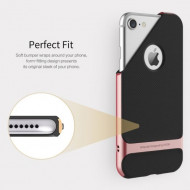 TPU+PC чехол Rock Royce Series для Apple iPhone 7 plus (5.5") Черный / Rose gold