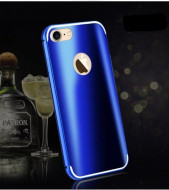 Металлический бампер с пластиковой вставкой Luxurious Neon Series для Apple iPhone 7 plus (5.5") Синий