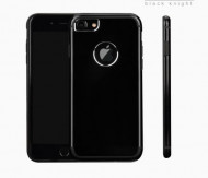 Ультратонкий TPU чехол c металлическими вставками YED для Apple iPhone 7 plus (5.5") Onyx Black