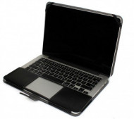 Кожаный чехол-книжка TTX для Apple MacBook 12 Черный