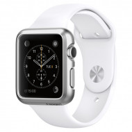 Пластиковый чехол SGP Thin Fit Series для Apple watch 38mm Серебряный / Satin Silver / SGP11489