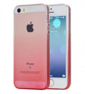 TPU чехол ROCK Iris series для Apple iPhone 5/5S/SE Розовый / Transparent pink