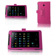 Кожаный чехол-книжка TTX с функцией подставки для Asus Fonepad 7 FE170CG/MeMO Pad ME170 Малиновый