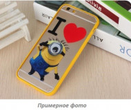 TPU+PC чехол IMD Print Миньоны для Apple iPhone 5/5S/SE I love Миньон