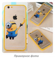 TPU+PC чехол IMD Print Миньоны для Apple iPhone 5/5S/SE Миньон с бананами
