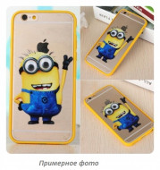 TPU+PC чехол IMD Print Миньоны для Apple iPhone 5/5S/SE Смеющийся Миньон