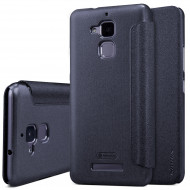 Кожаный чехол (книжка) Nillkin Sparkle Series для Asus Zenfone 3 Max (ZC520TL) Черный