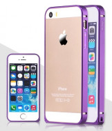 Металлический бампер 8thdays Slim Guard Series для Apple iPhone 5/5S/SE Фиолетовый / Charming Purple