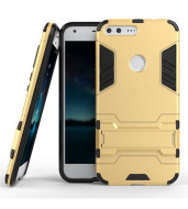 Ударопрочный чехол-подставка Transformer для Google Pixel с мощной защитой корпуса Золотой / Champagne Gold