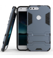 Ударопрочный чехол-подставка Transformer для Google Pixel с мощной защитой корпуса Синий / Navy