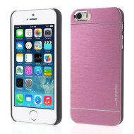 Накладка MOTOMO с алюминиевой вставкой для Apple iPhone 5/5S/SE Розовый