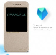 Кожаный чехол (книжка) Nillkin Sparkle Series для HTC 10 / 10 Lifestyle Золотой