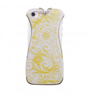 Пластиковая накладка с узором "Вечернее платье" для Apple iPhone 5/5S/SE Желтый