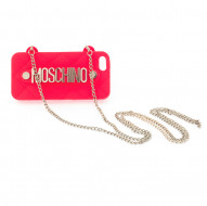 Силиконовый чехол Moschino "Дамская сумочка с логотипом" для Apple iPhone 5/5S/SE Красный