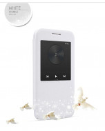 Кожаный чехол (книжка) Nillkin Sparkle Series для Huawei G7 Белый