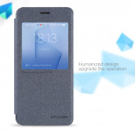 Кожаный чехол (книжка) Nillkin Sparkle Series для Huawei Honor 8 Черный