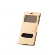 Чехол (книжка) с TPU креплением для Huawei P8 Золотой