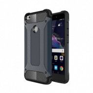 Бронированный противоударный TPU+PC чехол Immortal для Huawei P8 Lite (2017) Серый / Metal slate