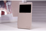 Кожаный чехол (книжка) Nillkin Sparkle Series для Lenovo K80M/P90 Золотой