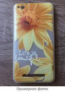 TPU чехол матовый soft touch color для Apple iPhone 6/6s (4.7") Желтые Ромашки