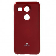 TPU чехол Mercury Jelly Color series для LG Google Nexus 5x Красный