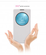 Кожаный чехол (книжка) Nillkin Sparkle Series для LG H422/H440 Spirit Белый