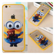 TPU+PC чехол IMD Print Миньоны для Apple iPhone 6/6s (4.7") Миньон с игрушкой