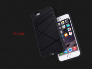 TPU+PC чехол Nillkin Super Power (с модулем приема от беспроводного ЗУ) для Apple iPhone 6/6s (4.7") Черный / Черный