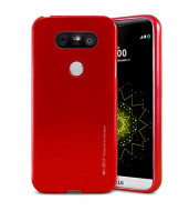 TPU чехол Mercury iJelly Metal series для LG H860 G5 / H845 G5se Красный