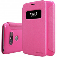 Кожаный чехол (книжка) Nillkin Sparkle Series для LG H860 G5 / H845 G5se Красный