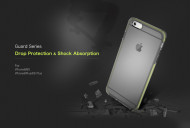 TPU+PC чехол Rock Guard Series для Apple iPhone 6/6s (4.7") Прозрачный / Черный Зеленый