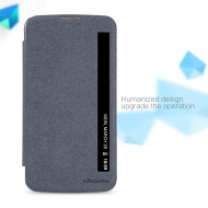 Кожаный чехол (книжка) Nillkin Sparkle Series для LG K10 K410/K430DS Черный