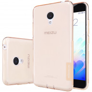 TPU чехол Nillkin Nature Series для Meizu M3 / M3 mini / M3s Золотой (прозрачный)