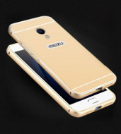 Металлический бампер с акриловой вставкой для Meizu M3 / M3 mini / M3s Золотой