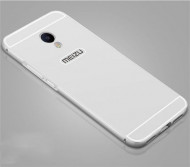 Металлический бампер с акриловой вставкой для Meizu M3 / M3 mini / M3s Серебряный