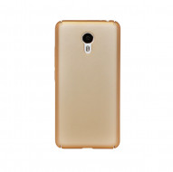 Пластиковая накладка soft-touch с защитой торцов Joyroom для Meizu M3 Note Золотой