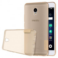 TPU чехол Nillkin Nature Series для Meizu M3e Золотой (прозрачный)
