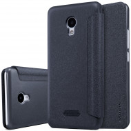 Кожаный чехол (книжка) Nillkin Sparkle Series для Meizu M5 Черный