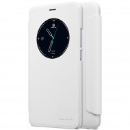 Кожаный чехол (книжка) Nillkin Sparkle Series для Meizu M5 Note Белый