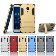 Ударопрочный чехол-подставка Transformer для Meizu Pro 6 с мощной защитой корпуса Красный / Dante Red