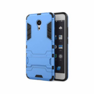 Ударопрочный чехол-подставка Transformer для Meizu Pro 6 Plus с мощной защитой корпуса Синий / Navy