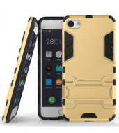Ударопрочный чехол-подставка Transformer для Meizu U20 с мощной защитой корпуса Золотой / Champagne Gold