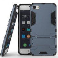 Ударопрочный чехол-подставка Transformer для Meizu U20 с мощной защитой корпуса Серый / Metal slate