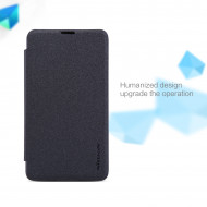 Кожаный чехол (книжка) Nillkin Sparkle Series для Microsoft Lumia 430  Черный