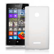 TPU чехол для Microsoft Lumia 435 Dual Sim Бесцветный (Soft-touch)