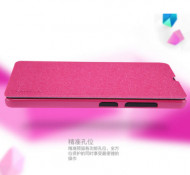 Кожаный чехол (книжка) Nillkin Sparkle Series для Microsoft Lumia 540 Розовый